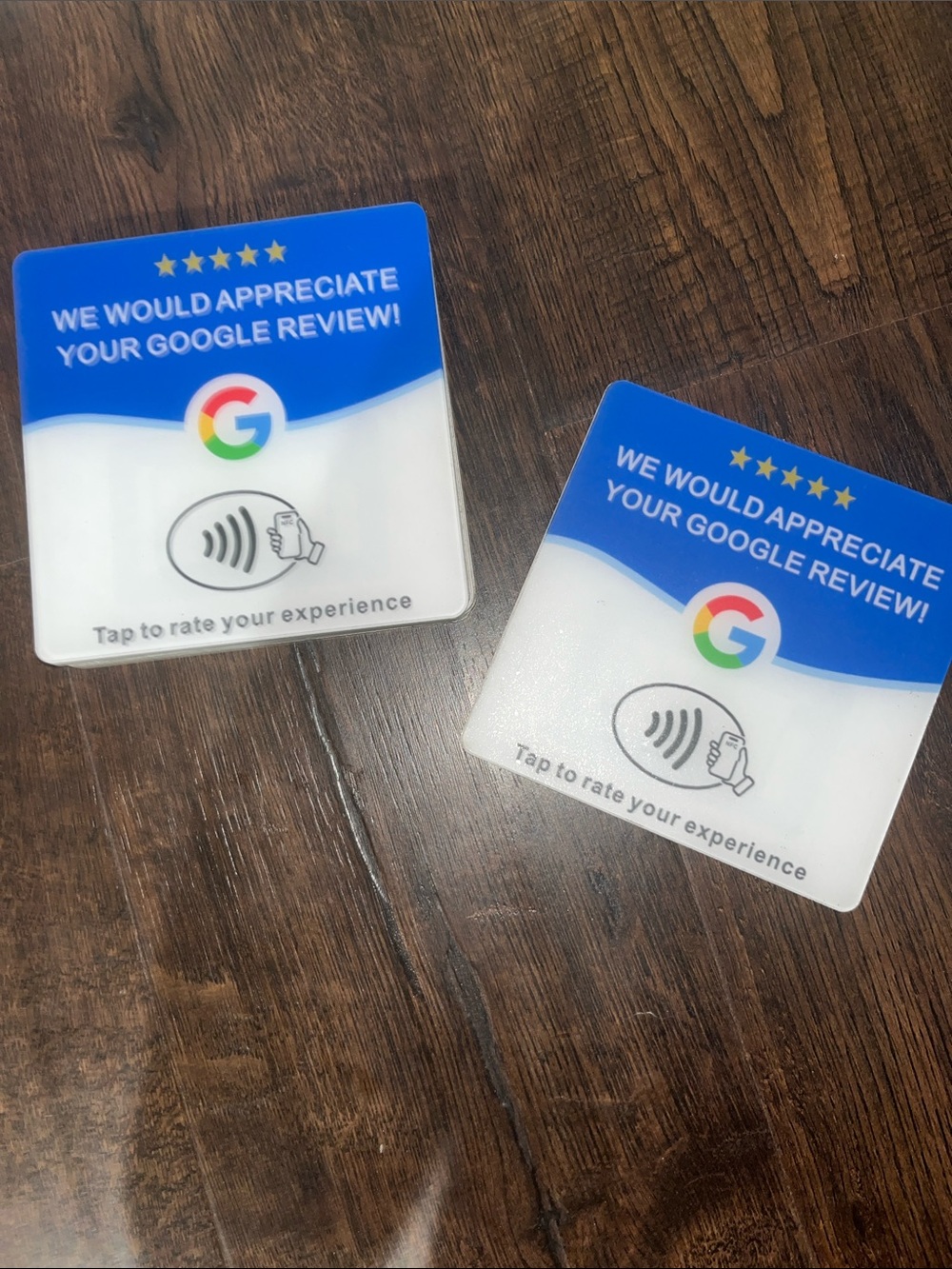 Google Review NFC Cards (5 Pack) | NFC Google Review Cards